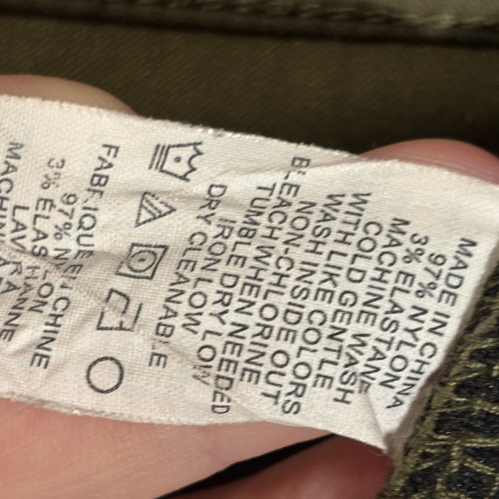 Prana Olive Green Athleisure Pants Size 8 - Picture 8 of 9